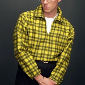 Scott Fraser Collection - Double Check Pullover, Yellow